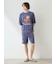 【ONLINE限定】【HOMME】【接触冷感】スムーズィーliteシーアニマルジャガードプルオーバー&ハーフパンツセット