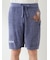 【ONLINE限定】【HOMME】【接触冷感】スムーズィーliteシーアニマルジャガードプルオーバー&ハーフパンツセット