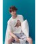 【HOMME】【接触冷感】シーアニマル柄ハーフパンツ