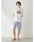 【HOMME】【接触冷感】シーアニマル柄ハーフパンツ