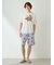 【HOMME】【接触冷感】シーアニマル柄ハーフパンツ