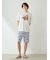【ONLINE限定】【HOMME】【接触冷感】シーアニマル柄ワンポイントTシャツ&ハーフパンツセット