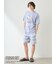 【PEANUTS】【HOMME】スムーズィーボーダーハーフパンツ