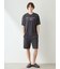 【ラッピング済み】【HOMME】【接触冷感】COOLレーヨンデザートロゴTシャツ&ハーフパンツSET