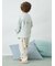 【KIDS】エアリーモコドローイングベアカーディガン
