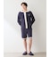 【HOMME】エアリーモコカレッジハーフパンツ