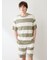 【HOMME】【接触冷感】【UVカット】スムーズィーliteクール2ボーダープルオーバー