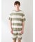 【HOMME】【接触冷感】【UVカット】スムーズィーliteクール2ボーダープルオーバー