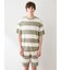 【HOMME】【接触冷感】【UVカット】スムーズィーliteクール2ボーダープルオーバー