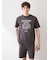 【HOMME】【接触冷感】モーニングドッグプリントTシャツ