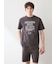 【HOMME】【接触冷感】モーニングドッグプリントTシャツ