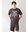 【HOMME】【接触冷感】モーニングドッグプリントTシャツ