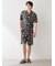 【ヒラノトシユキ】【HOMME】【接触冷感】PLANEDOG柄プリントシャツ