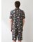 【ヒラノトシユキ】【HOMME】【接触冷感】PLANEDOG柄プリントシャツ