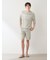 【HOMME】【接触冷感】【UVカット】スムーズィーliteクールロゴジャガードプルオーバー&ハーフパンツセット