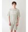 【HOMME】【接触冷感】【UVカット】スムーズィーliteクールロゴジャガードプルオーバー&ハーフパンツセット