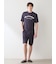 【HOMME】【接触冷感】カジュアルレーヨンロゴTシャツ&ハーフパンツセット