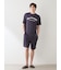 【HOMME】【接触冷感】カジュアルレーヨンロゴTシャツ&ハーフパンツセット