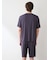 【HOMME】【接触冷感】カジュアルレーヨンロゴTシャツ&ハーフパンツセット