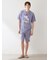 【ヒラノトシユキ】【HOMME】エアリーモコPLANEDOGジャガードプルオーバー&ハーフパンツセット