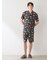 【ヒラノトシユキ】【HOMME】【接触冷感】PLANEDOG柄プリントハーフパンツ