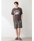 【ヒラノトシユキ】【HOMME】【接触冷感】PLANEDOG柄プリントハーフパンツ