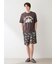 【ヒラノトシユキ】【HOMME】【接触冷感】PLANEDOG柄プリントハーフパンツ