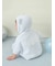 【ラッピング済み】【BABY】パウダーベアポンチョ&ストローマグセット BOX付き