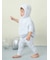 【ラッピング済み】【BABY】パウダーベアポンチョ&スタイセット BOX付き