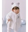 【ラッピング済み】【BABY】パウダーアニマルポンチョ&スタイセット BOX付き