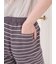 【UNISEX】リップルボーダーハーフパンツ