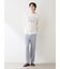 【HOMME】クールレーヨンロゴロングパンツ