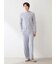 【HOMME】クールレーヨンロゴロングパンツ