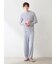 【HOMME】クールレーヨンロゴロングパンツ