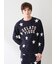 【UNISEX】エアリーモコカレッジスタージャガードプルオーバー