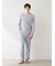 【HOMME】ワッフルボーダーロンT