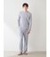【HOMME】ワッフルボーダーロンT