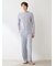【HOMME】ワッフルボーダーロンT