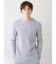 【HOMME】ワッフルボーダーロンT