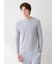 【HOMME】ワッフルボーダーロンT