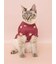 【CAT&DOG】ガーリーモチーフ柄カットソープルオーバー