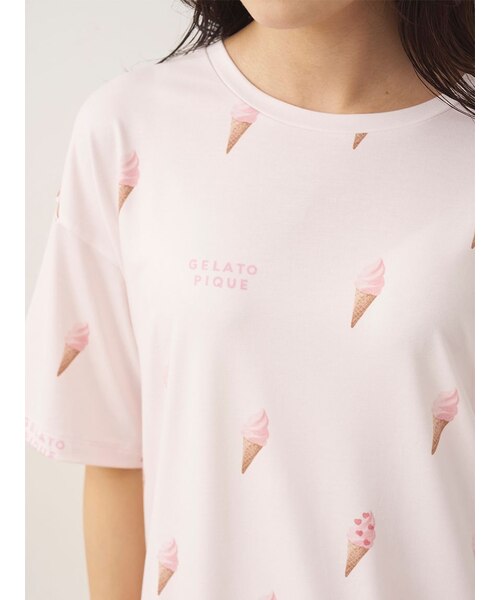 ソフトクリーム柄Tシャツ｜ジェラートピケの通販｜&mall（アンドモール