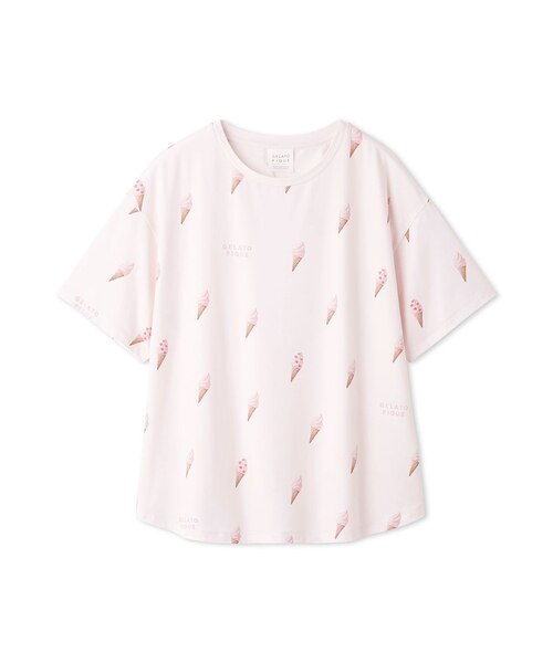 ソフトクリーム柄Tシャツ｜ジェラートピケの通販｜&mall（アンドモール