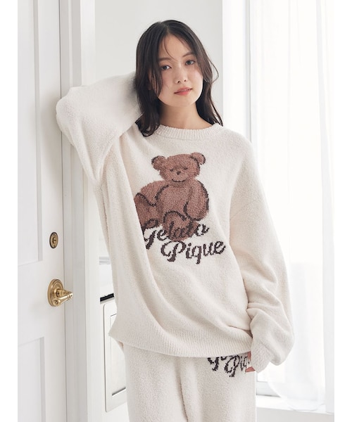 ONLINE限定】ベビモコベアジャガードプルオーバー&ロングパンツセット