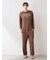 【HOMME】レーヨンロゴロングパンツ