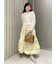 タックバルーンタフタスカート