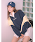 ボーイフレンドシャツミニワンピース