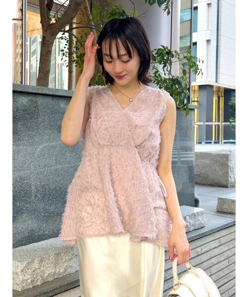 ペプラムフリンジトップス｜フレイアイディーの通販｜&mall（アンド  