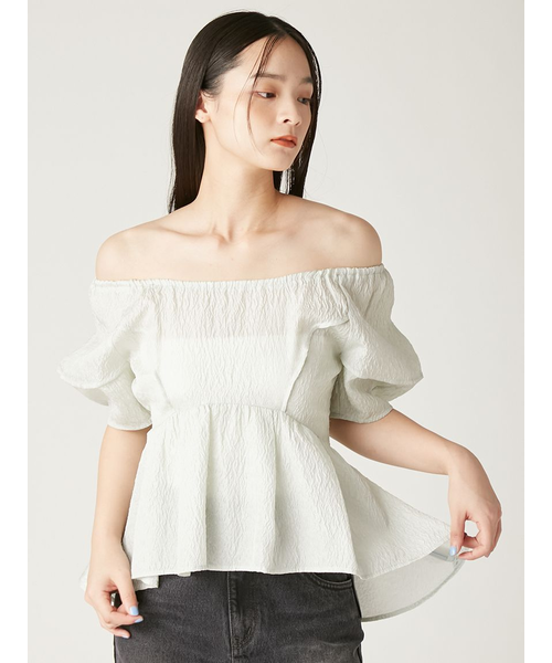 フレイアイディー　2wayペプラムパフチュニック 2wayペプラムパフチュニック(チュニック)｜トップス｜FRAY I.D