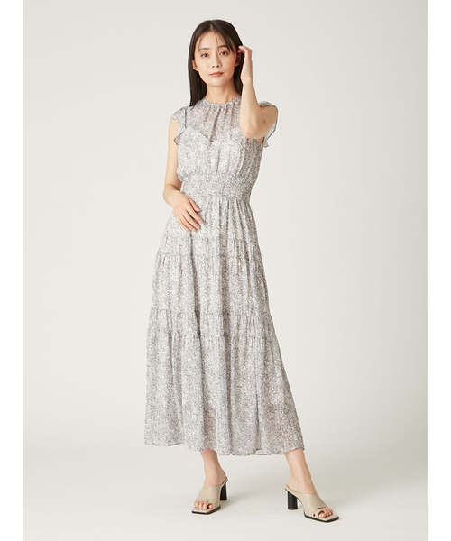 s*a様 週末限定お値下げ　FRAY I.D 2wayサテンストライププリントワ FRAY I.D ワンピース 「00サイズ」2wayサテンストライププリント